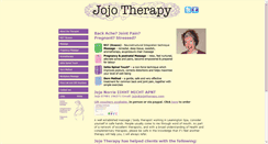 Desktop Screenshot of jojotherapy.com